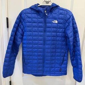 Boys The North Face Blue Quilted Jacket